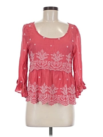 American Eagle Outfitters 3/4 Sleeve Blouse (view 1)