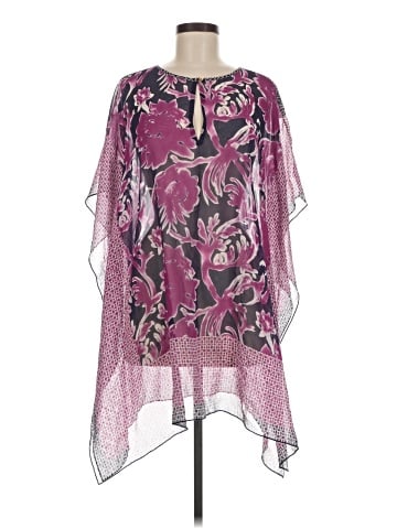 Tory Burch 3/4 Sleeve Silk Top (view 1)