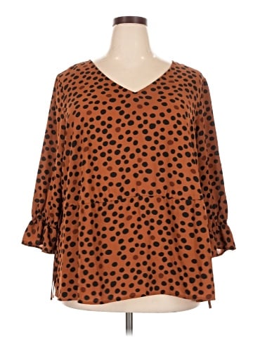 Evri 3/4 Sleeve Blouse (view 1)
