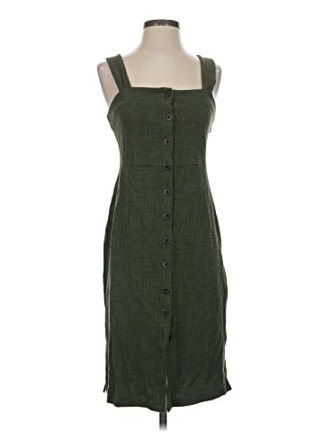Madewell Texture &amp; Thread Button-Front Tank Dress (view 1)