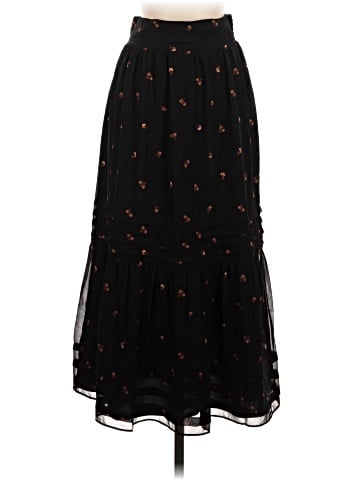 Madewell (Re)sourced Georgette Pintuck Maxi Skirt in Amie Floral (view 1)