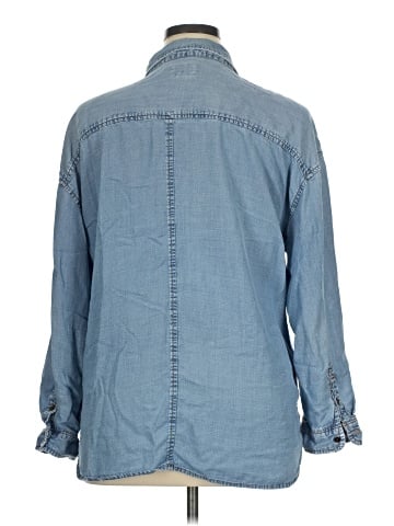 American Eagle Outfitters Long Sleeve Button-Down Shirt (view 2)