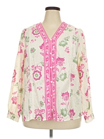 Lane Bryant Long Sleeve Blouse (view 1)