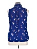 Gap 100% Polyester Blue Sleeveless Blouse Size L - photo 2
