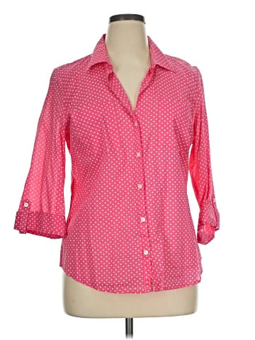 Ann Taylor Factory 3/4 Sleeve Button-Down Shirt (view 1)