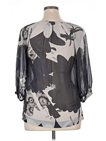 Max Studio 3/4 Sleeve Silk Top (view 2)