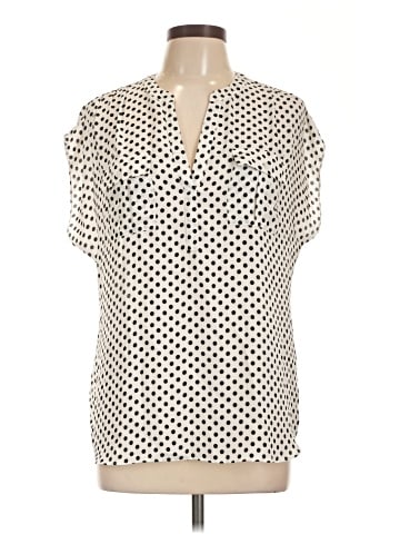 INC International Concepts Short Sleeve Blouse (view 1)