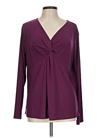Attitudes by Renee Long Sleeve Blouse (view 1)