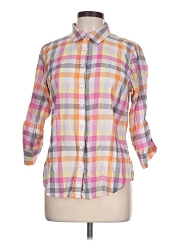 IZOD 3/4 Sleeve Button-Down Shirt (view 1)