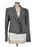 Tibi Plaid Gray Blue Blazer Size 6 - photo 1