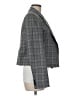 Tibi Plaid Gray Blue Blazer Size 6 - photo 4