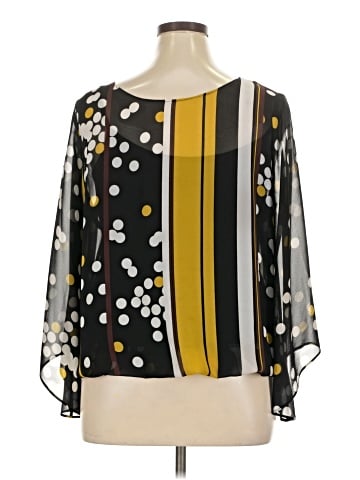 Alfani 3/4 Sleeve Blouse (view 2)