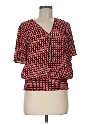 MICHAEL Michael Kors Short Sleeve Blouse (view 1)