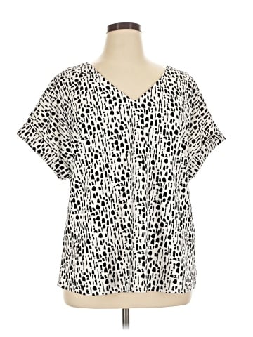 MELLODAY Short Sleeve Blouse (view 1)