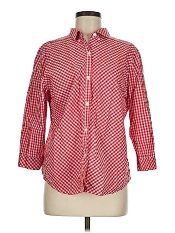 Sag Harbor 3/4 Sleeve Button-Down Shirt (view 1)
