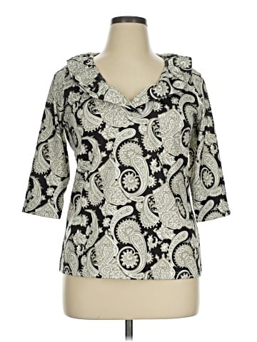 Gretchen Scott Designs 3/4 Sleeve Blouse (view 1)