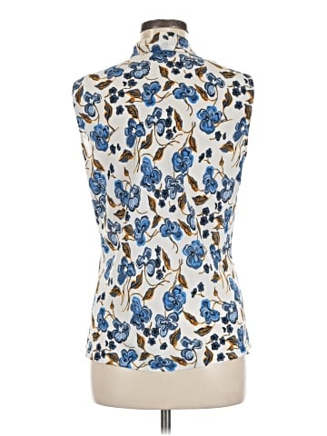 Kasper Sleeveless Button-Down Shirt (view 2)