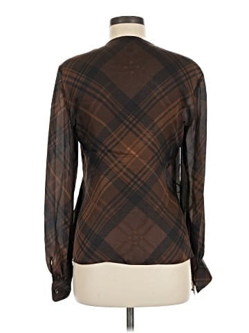 Lauren by Ralph Lauren Long Sleeve Silk Top (view 2)