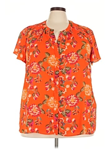 Rose + Olive Short Sleeve Blouse (view 1)
