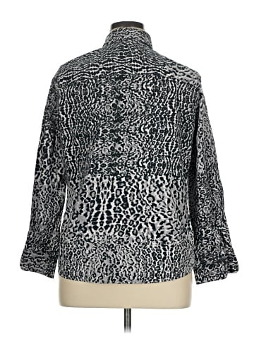 Foxcroft 3/4 Sleeve Button-Down Shirt (view 2)