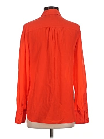 J.Crew Factory Store Long Sleeve Silk Top (view 2)