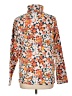 Lands' End 100% Polyester Floral Orange Track Jacket Size L (estimated) - photo 2