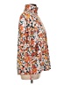 Lands' End 100% Polyester Floral Orange Track Jacket Size L (estimated) - photo 4