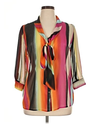 Notations 3/4 Sleeve Blouse (view 1)