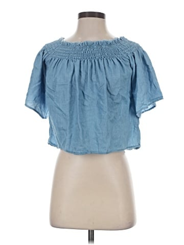 Charlotte Russe Short Sleeve Blouse (view 1)
