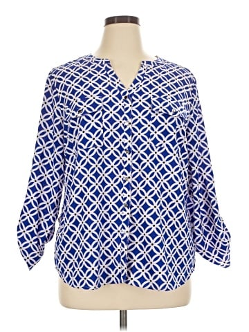 Notations 3/4 Sleeve Blouse (view 1)