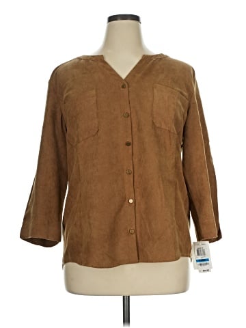 JM Collection 3/4 Sleeve Blouse (view 1)