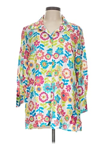 Erin London 3/4 Sleeve Blouse (view 1)