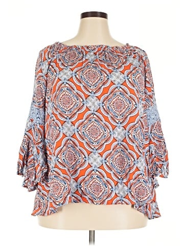 Crown & Ivy 3/4 Sleeve Blouse (view 1)