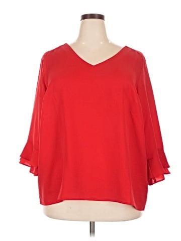 Lands' End 3/4 Sleeve Blouse (view 1)