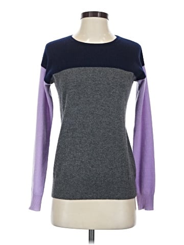 Aqua Cashmere Pullover Sweater (view 1)