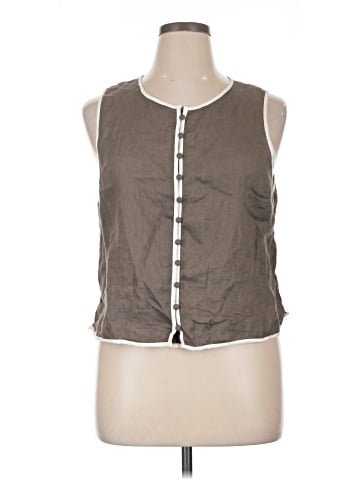 Tahari Sleeveless Button-Down Shirt (view 1)