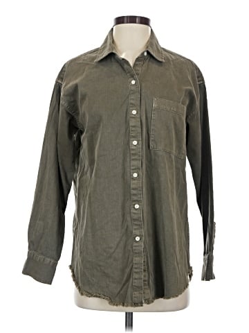 Aerie Long Sleeve Button-Down Shirt (view 1)