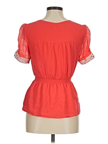 Odille Short Sleeve Silk Top (view 2)