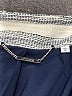 Chico's 100% Polyester Stripes White Blazer Size M - photo 6