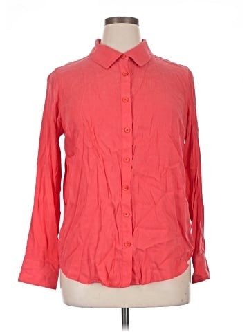 Universal Standard Long Sleeve Button-Down Shirt (view 1)