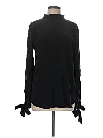 Equipment Long Sleeve Silk Top (view 1)