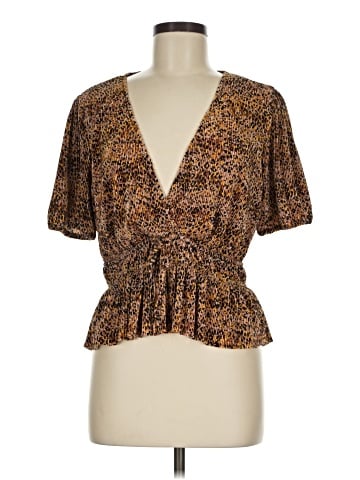 WAYF Short Sleeve Blouse (view 1)