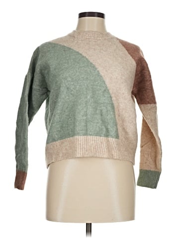 Madewell Cedarbrook Pullover Sweater in Colorblock (view 1)