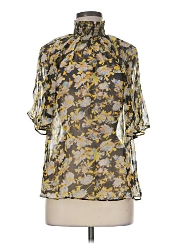 Joie 3/4 Sleeve Silk Top (view 1)