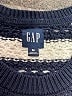 Gap 100% Cotton Stripes Blue Pullover Sweater Size M - photo 7