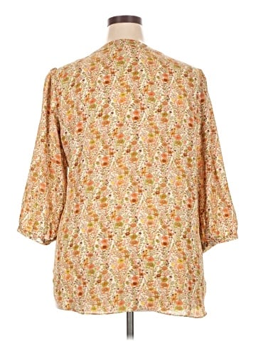 Rose + Olive 3/4 Sleeve Blouse (view 2)