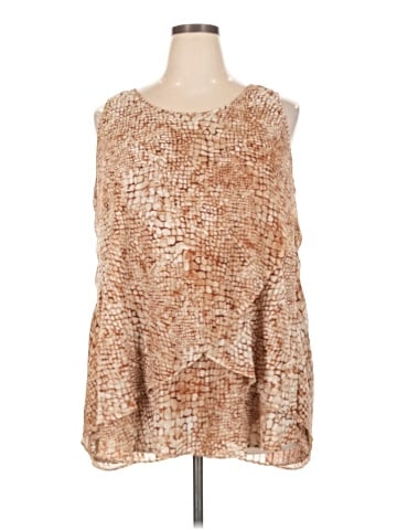 Roz & Ali Sleeveless Blouse (view 1)