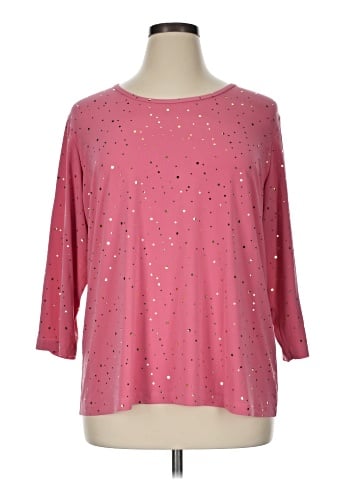Susan Graver 3/4 Sleeve T-Shirt (view 1)