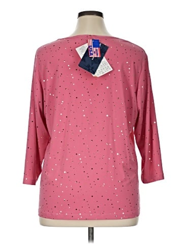 Susan Graver 3/4 Sleeve T-Shirt (view 2)
