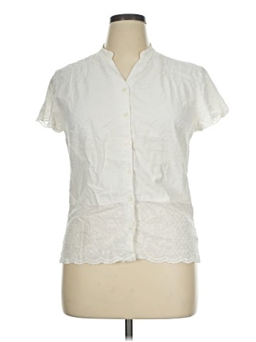 JM Collection Short Sleeve Blouse (view 1)